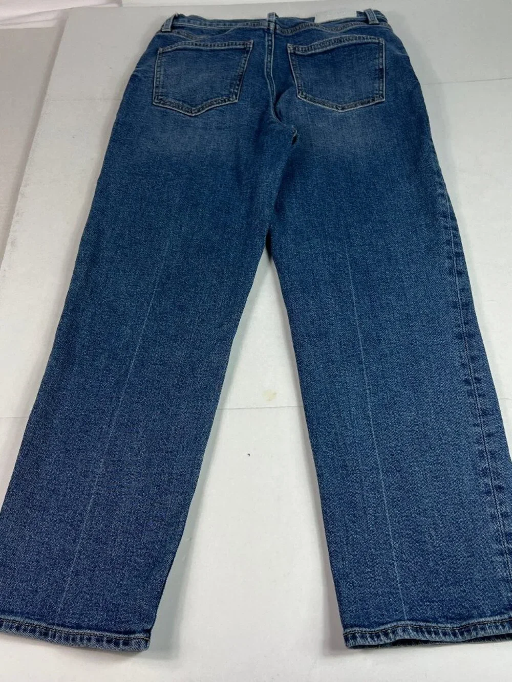 Pistola Jeans Women's 27x25* Charlie High Rise Straight Crop Blue Denim Tag 27